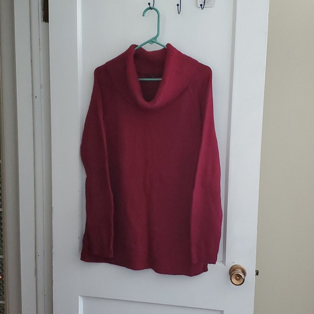 Maroon Turtleneck Sweater